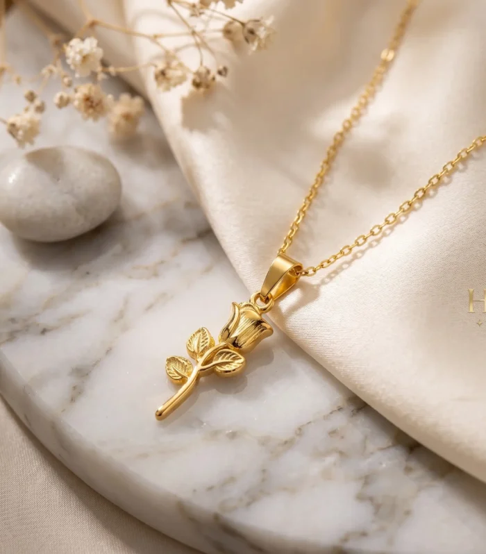 The Glided Rose Pendant